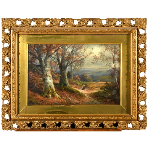 546 - GEORGE TURNER (1841-1910). THE WAY THROUGH THE WOOD. Signed; also signed, titled, dated 1894 and ins... 