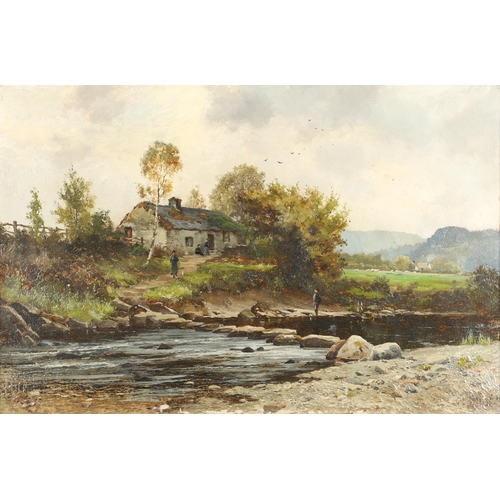 549 - JAMES ELLIOT (FL.1884-1897). COUNTRY LANDSCAPES IN THE WELSH BORDERS. Four, two signed, oil on canva... 