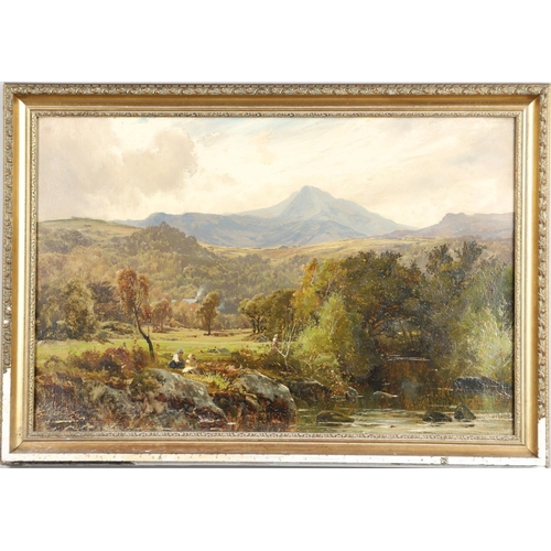 549 - JAMES ELLIOT (FL.1884-1897). COUNTRY LANDSCAPES IN THE WELSH BORDERS. Four, two signed, oil on canva... 