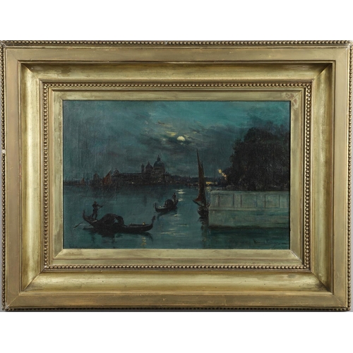 558 - ALEXANDER WELLWOOD RATTRAY, ARSA (1849-1902). VENICE BY MOONLIGHT. Signed, inscribed `Venice` and da... 