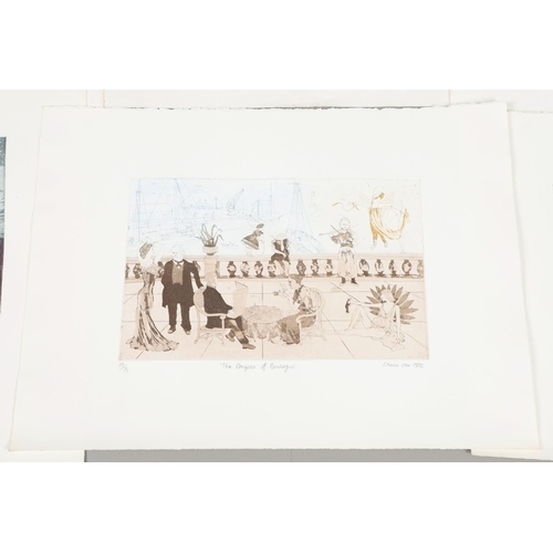 562 - CHRIS ORR, MBE, RA (B.1943. A FOLIO OF NINE ETCHINGS & A LITHOGRAPH. (d) To comprise Sixteen Rooms o... 