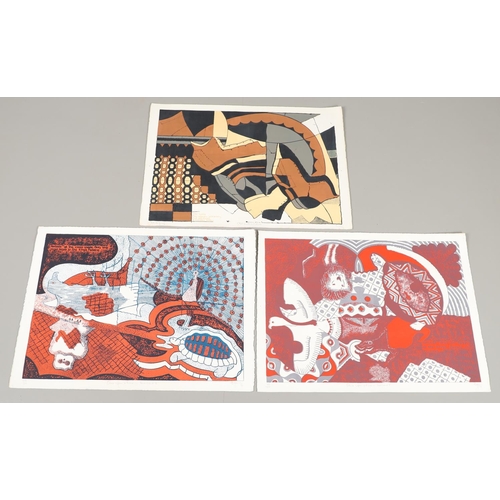 563 - UZO EGONU (NIGERIAN, 1931-1996). A FOLIO OF EIGHT COLOUR LITHOGRAPHS. To comprise Twentieth Century ... 