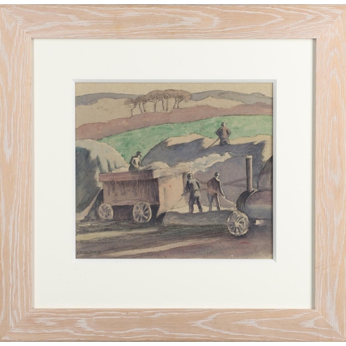 568 - ETHELBERT WHITE (1891-1972). THE HARVESTERS. (d) Signed, watercolour and pencil
29.5 x 33.5cm. ** Th... 