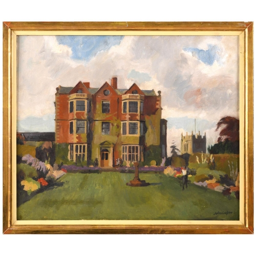 606 - JOHN ALBERT COOPER (1894-1943). GOLDSBOROUGH HALL, KNARESBOROUGH, NORTH YORKSHIRE. Signed, also fain... 