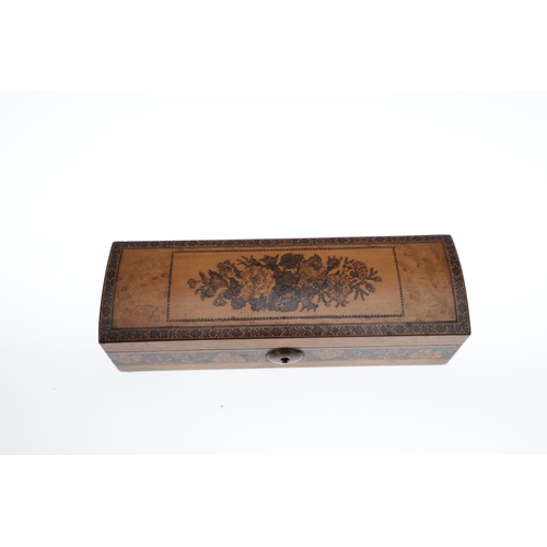 650 - VICTORIAN TUNBRIDGE WARE BOXES. Including a large rosewood and inlaid rectangular shaped box with do... 