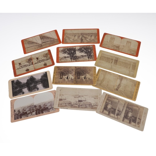 657 - STEREOCARDS & VIEWER - AMERICA & OTHERS. A qty of 19thc stereocards, including various American card... 