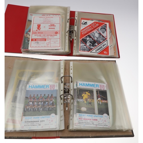 662 - COLLECTION OF FOOTBALL PROGRAMMES INCLUDING 1938 FA CUP FINAL PROGRAMME & TICKET. A 1938 FA Cup fina... 