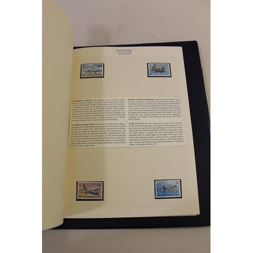 666 - WINSTON CHURCHILL - STAMPS & FIRST DAY COVERS, AVIATION. Four well laid albums with annotated notes,... 