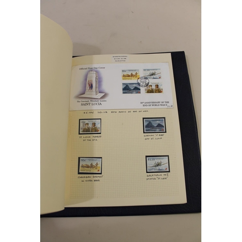 666 - WINSTON CHURCHILL - STAMPS & FIRST DAY COVERS, AVIATION. Four well laid albums with annotated notes,... 