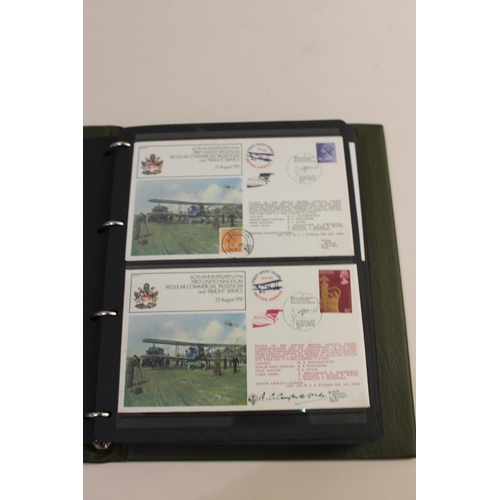 667 - AVIATION - SIGNED FIRST DAY COVERS. A large and impressive collection of signed Aviation First Day C... 