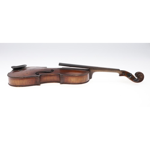 668 - ANTIQUE VIOLINS & BOWS. Including a Dresden 'Copy of Nichlaus Amati, Fecit Dresdae fil Anno' violin ... 