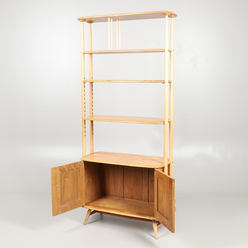 669 - LARGE ERCOL VINTAGE 'GIRAFFE' ROOM DIVIDER. A light elm and beech room divider, with two adjustable ... 