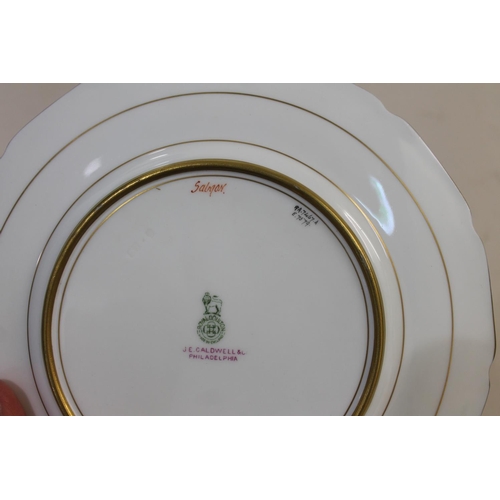 704 - SET OF ROYAL DOULTON SIGNED CABINET PLATES, FISH - BIRBECK SNR, CALDWELL & CO PHILADELPHIA. A wonder... 