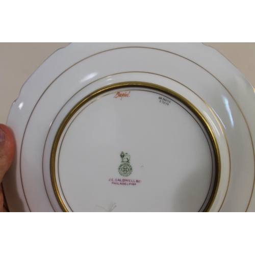 704 - SET OF ROYAL DOULTON SIGNED CABINET PLATES, FISH - BIRBECK SNR, CALDWELL & CO PHILADELPHIA. A wonder... 