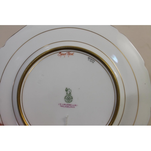 704 - SET OF ROYAL DOULTON SIGNED CABINET PLATES, FISH - BIRBECK SNR, CALDWELL & CO PHILADELPHIA. A wonder... 