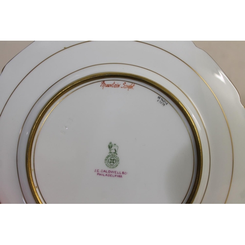 704 - SET OF ROYAL DOULTON SIGNED CABINET PLATES, FISH - BIRBECK SNR, CALDWELL & CO PHILADELPHIA. A wonder... 