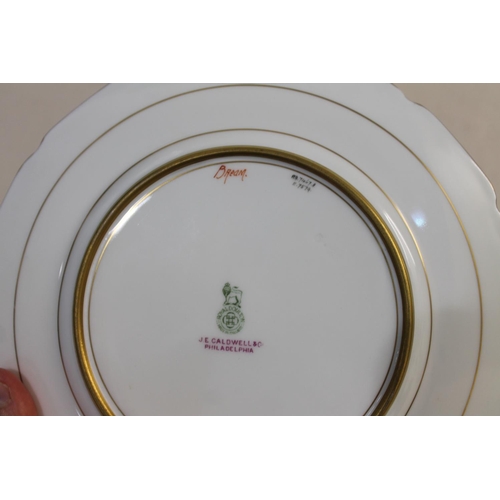 704 - SET OF ROYAL DOULTON SIGNED CABINET PLATES, FISH - BIRBECK SNR, CALDWELL & CO PHILADELPHIA. A wonder... 