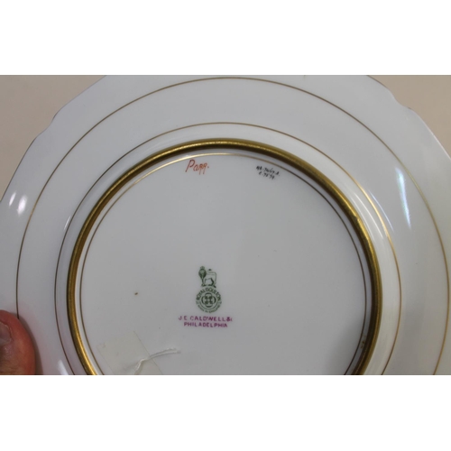 704 - SET OF ROYAL DOULTON SIGNED CABINET PLATES, FISH - BIRBECK SNR, CALDWELL & CO PHILADELPHIA. A wonder... 