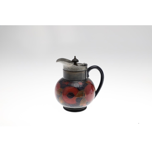 733 - ANTIQUE MOORCROFT TEAPOT, COFFEE POT & OTHER ITEMS - POMEGRANATE. Including a globular teapot with a... 