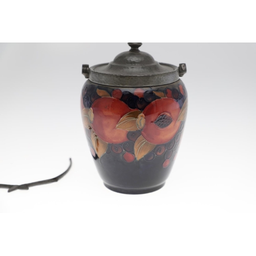 733 - ANTIQUE MOORCROFT TEAPOT, COFFEE POT & OTHER ITEMS - POMEGRANATE. Including a globular teapot with a... 