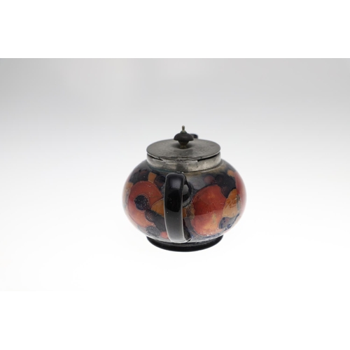 733 - ANTIQUE MOORCROFT TEAPOT, COFFEE POT & OTHER ITEMS - POMEGRANATE. Including a globular teapot with a... 