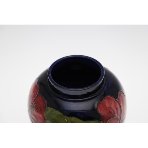 744 - MOORCROFT LIDDED GINGER JAR & BOWL - ORIGINAL PAPER LABELS. A lidded ginger jar in the Clematis desi... 