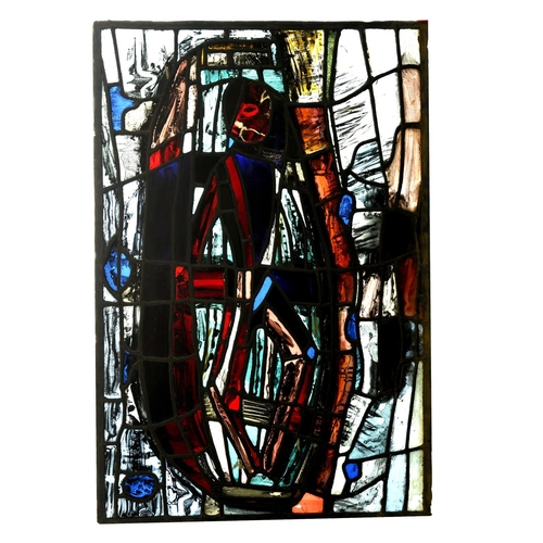 776 - STAINED GLASS PANELS - STUDIO OF PATRICK REYNTIENS. From the studio of Patrick Reyntiens and possibl... 