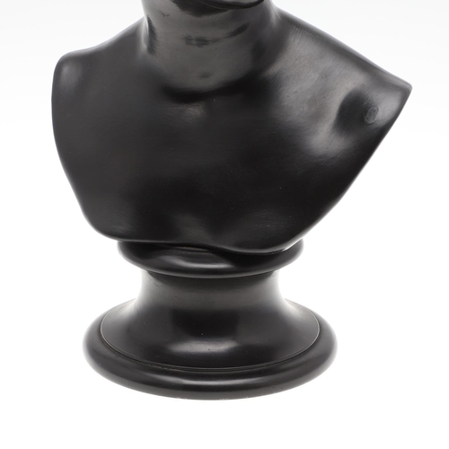 823 - RARE 19THC WEDGWOOD BASALT BUST - VENUS. A 19thc large basalt bust of Venus, raised on a socle base.... 