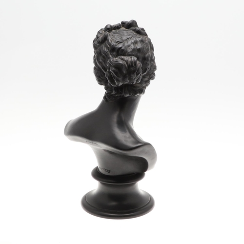 823 - RARE 19THC WEDGWOOD BASALT BUST - VENUS. A 19thc large basalt bust of Venus, raised on a socle base.... 