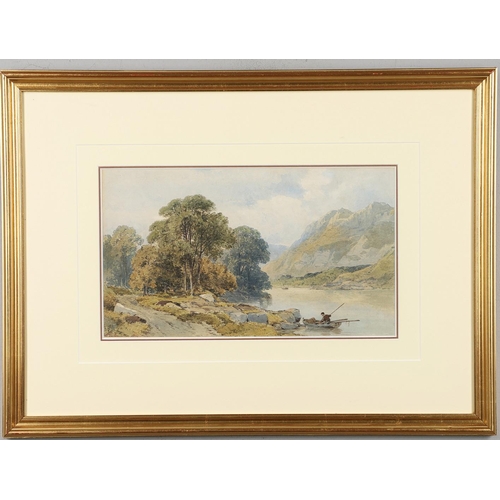 369 - THOMAS BAKER OF LEAMINGTON (1809-1864). VIEW IN WALES. Signed, watercolour and pencil
26 x 37cm.;
wi... 