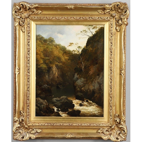 419 - EDMUND MARRINER GILL (1820-1894). ON THE CONWAY, NORTH WALES. Signed and dated 1863, oil on panel
39... 