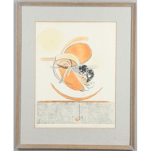 443 - GRAHAM SUTHERLAND, OM, RA (1903-1980). BEE AND FLOWER (from BEES SUITE). (d) Etching with aquatint, ... 