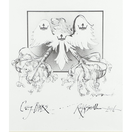 444 - RALPH STEADMAN (B.1936). After. QUASIMODO MOUSE. (d) Colour reproduction, signed and numbered 130/15... 