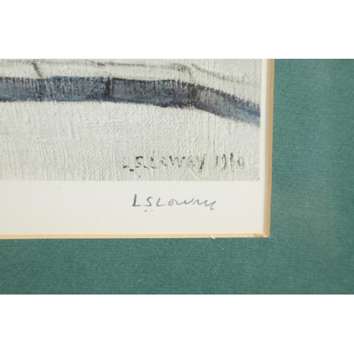 455 - LAURENCE STEPHEN LOWRY, RA (1887-1976). After. THE TWO BROTHERS. Colour reproduction, published by A... 