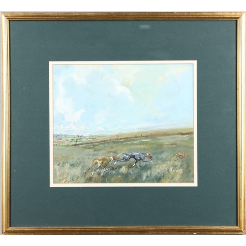 459 - MICHAEL LYNE (1912-1989). HARE COURSING. (d) Signed and dated 1936, watercolour and gouache
24 x 28.... 