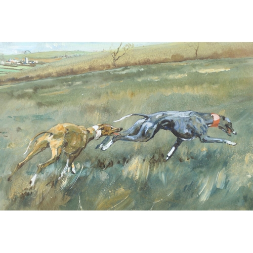 459 - MICHAEL LYNE (1912-1989). HARE COURSING. (d) Signed and dated 1936, watercolour and gouache
24 x 28.... 