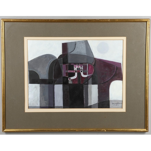 471 - GARRICK PALMER (B.1933). STANDING FORM I. (d) Signed and dated 65, also signed and inscribed with ti... 