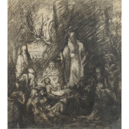 532 - SIR FRANK WILLIAM BRANGWYN, RA, RWS (1867-1956). His circle. RELIGIOUS ALLEGORY. (d) Charcoal
49.5 x... 