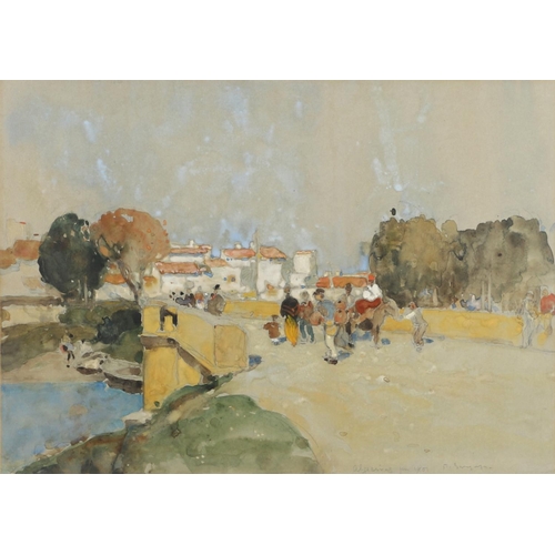 533 - SIR FRANK WILLIAM BRANGWYN, RA, RWS (1867-1956). ALGECIRAS. (d) Signed, inscribed with title and dat... 