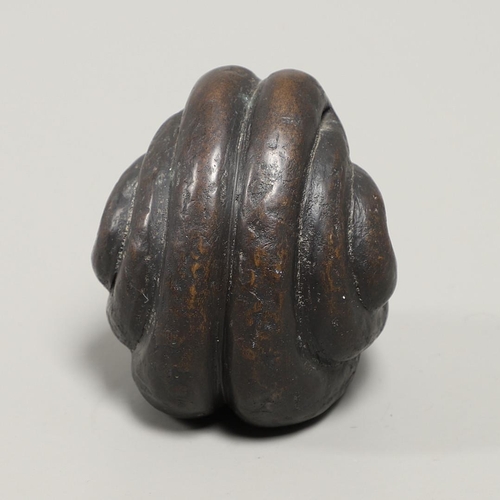 568 - PETER RANDALL-PAGE (B.1954). BRONZE VI. (d) Bronze, dark brown patina, 1992, unique
11.5cm.
Provenan... 