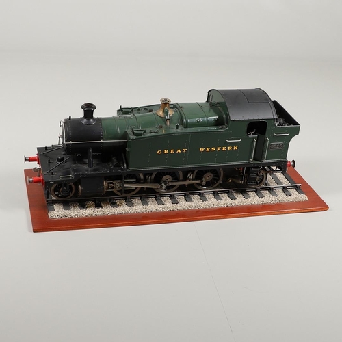 581 - RARE SCRATCH BUILT STEAM LOCOMOTIVE 'GWR PRAIRIE' - 5 INCH GAUGE. An impressive 5 inch gauge 45xx GW... 