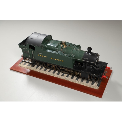 581 - RARE SCRATCH BUILT STEAM LOCOMOTIVE 'GWR PRAIRIE' - 5 INCH GAUGE. An impressive 5 inch gauge 45xx GW... 