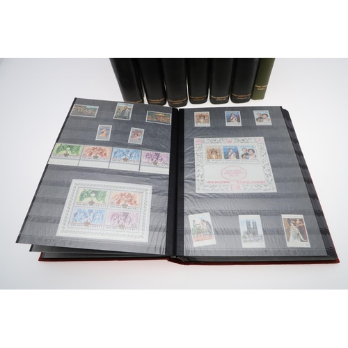 583 - BRITISH COMMONWEALTH STAMP COLLECTION - QE II. A good collection including six New Age stamp albums ... 