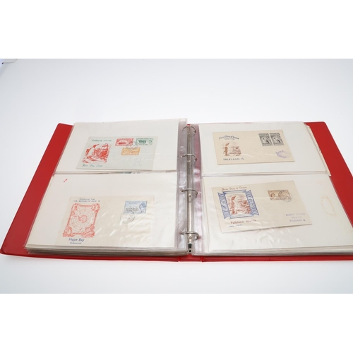 584 - RARE FIRST DAY COVERS INCLUDING HONG KONG & ANTARCTIC TREATY. A red folder with various unusual firs... 