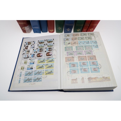 587 - BRITISH COMMONWEALTH STAMP COLLECTION. 10 albums with various British Commonwealth content, includin... 