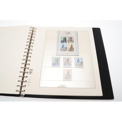 597 - GREAT BRITAIN STAMP ALBUMS. Four albums with mostly mint 20thc stamps, including QE II definitives (... 