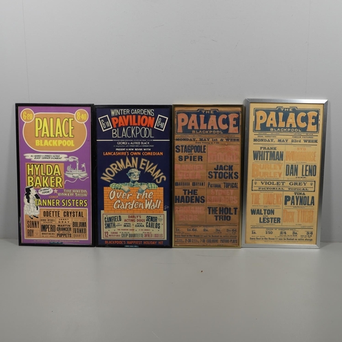 602 - VINTAGE THEATRE POSTERS - BLACKPOOL, THE PALACE & WINTER GARDENS. Including two similar The Palace t... 