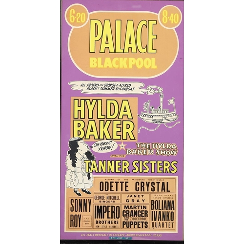 602 - VINTAGE THEATRE POSTERS - BLACKPOOL, THE PALACE & WINTER GARDENS. Including two similar The Palace t... 