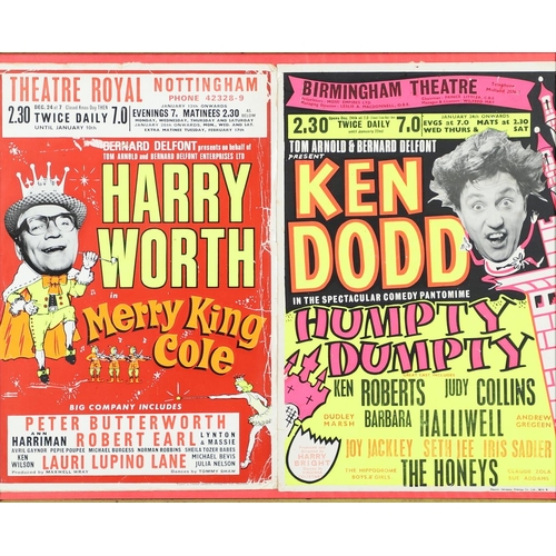 607 - VINTAGE THEATRE POSTERS - BRIGHTON HIPPODROME & OTHER POSTERS. Including a single poster for the Mos... 