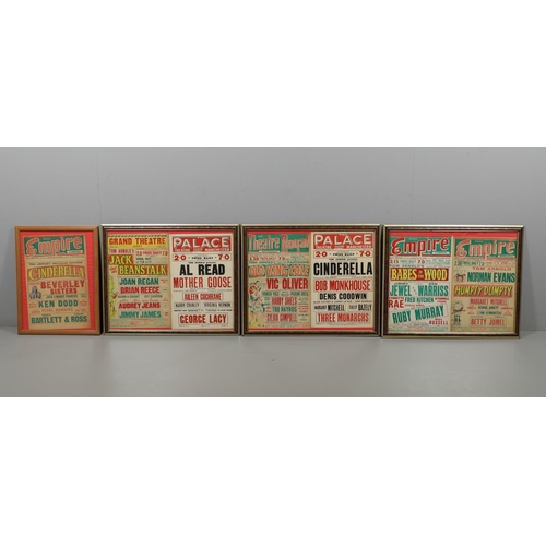 608 - VINTAGE THEATRE POSTERS - EMPIRE LIVERPOOL, NOTTINGHAM, NEWCASTLE & MANCHESTER. Including a single p... 